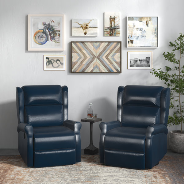 Steelside™ Allan 30.5'' Wide Faux Leather Manual Swivel Standard